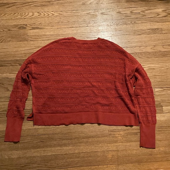 Banana Republic orange knit oversized sweater - Picture 3 of 6